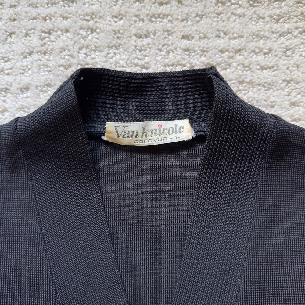 Vintage 90's Black Knit Vest - Picture 6 of 6